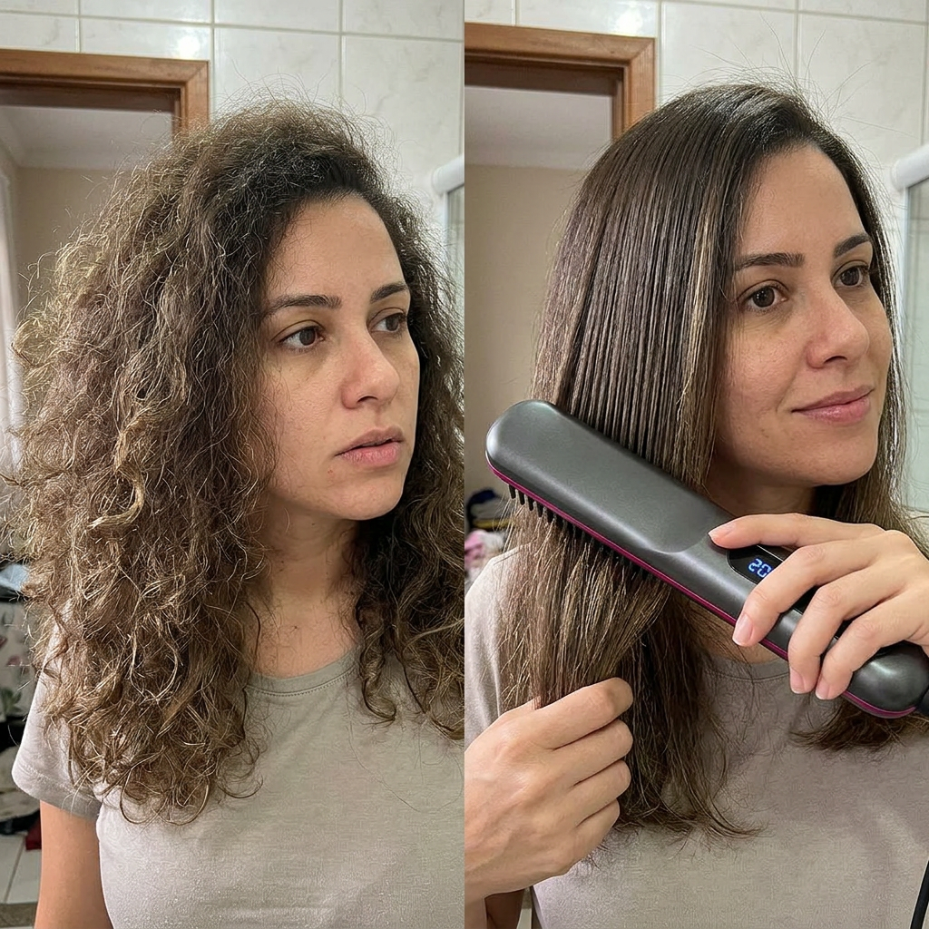 Antes e depois Bruna, 29 anos